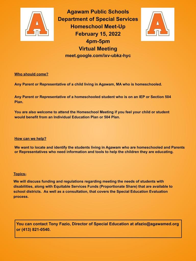 Homeschool Meet-Up Flyer
