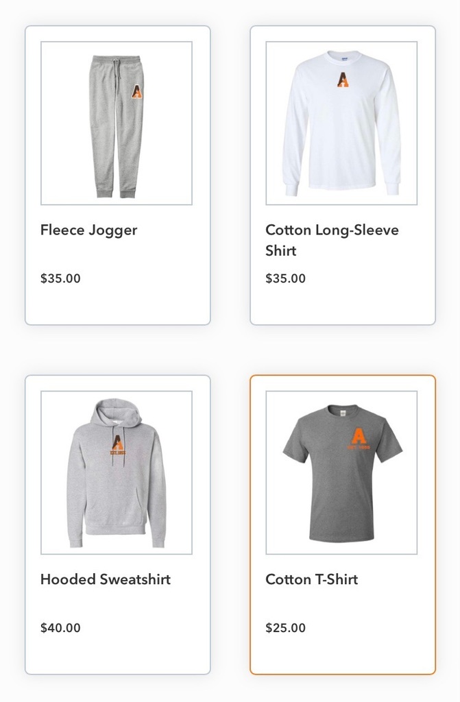 AHS clothing, pants and shirts for sale 