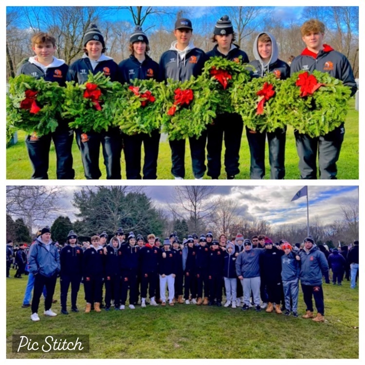 Hockey Team at Wreaths Across America