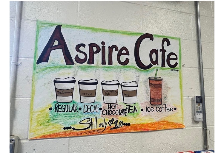 picture of aspire cafe sign